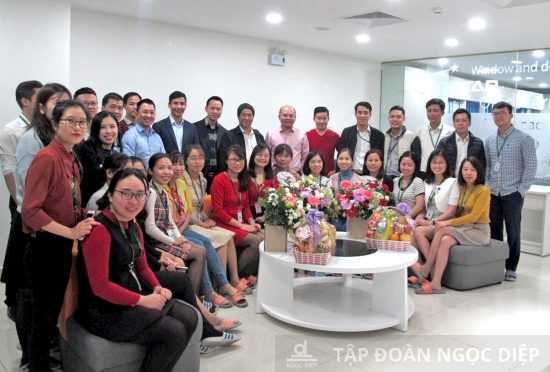 Không khí tưng bừng rộn ràng ngày 8/3 tại Tập đoàn Ngọc Diệp
