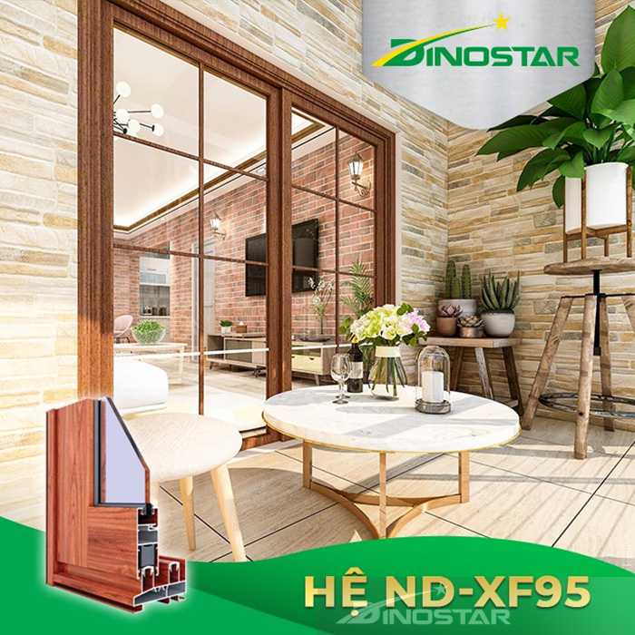 Cửa nhôm hệ 95 tiết kiệm diện tích