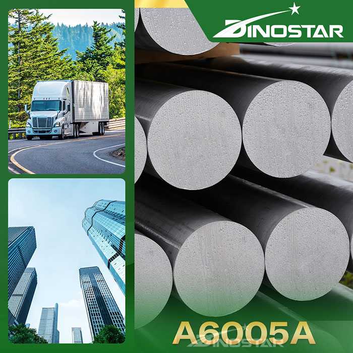 Sản phẩm đùn ép từ Billet A6005A có độ bền kéo, khả năng đùn tốt